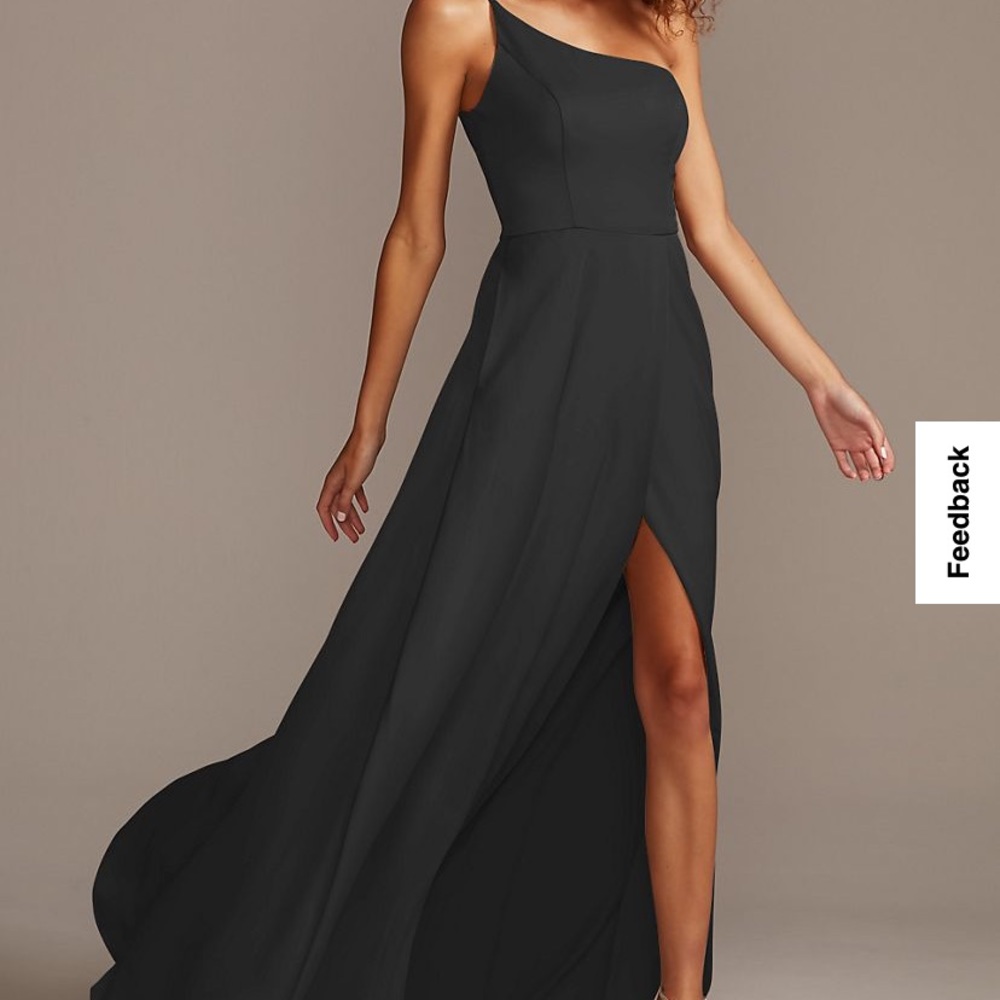 Crepe-Back Satin One-Shoulder Bridesmaid Dress